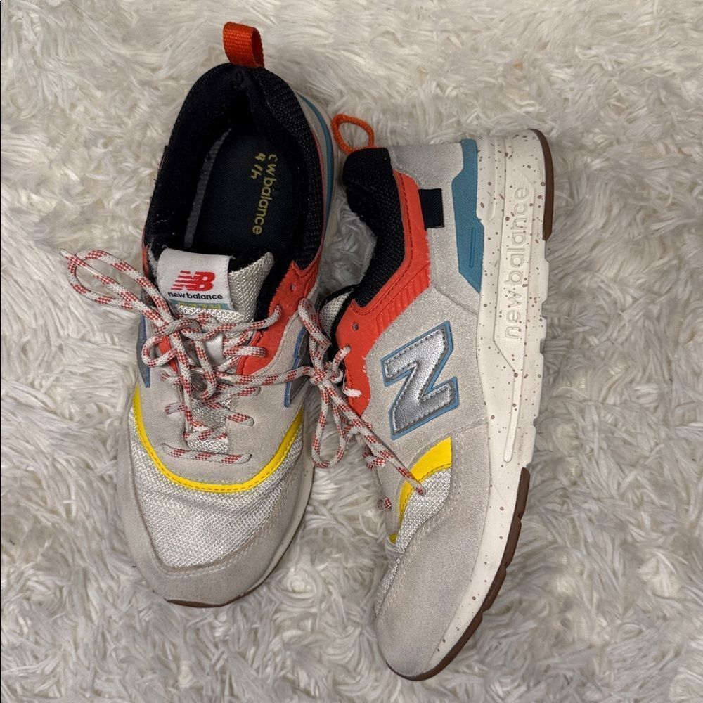 New Balance Kids Sneakers - Cream, Red, Yellow